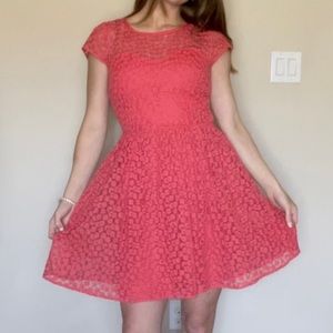 Alter’s State summer sweetheart floral pink babydoll dress